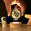 3D Moon Crystal ball lamp for kids room décor