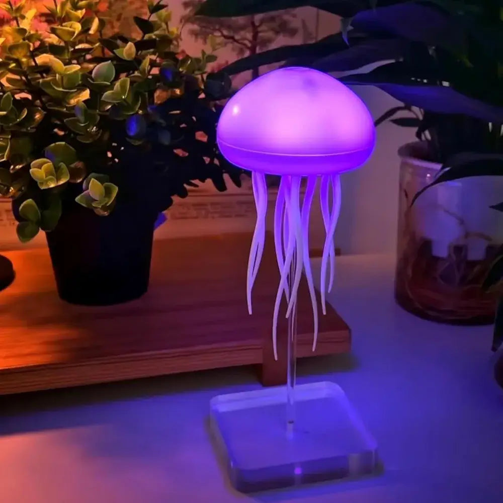 Jellyfish lamp decor peaceful underwater effect