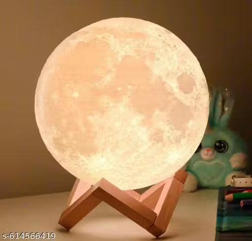 Color changing 3D moon lamp night light with adjustable colors
